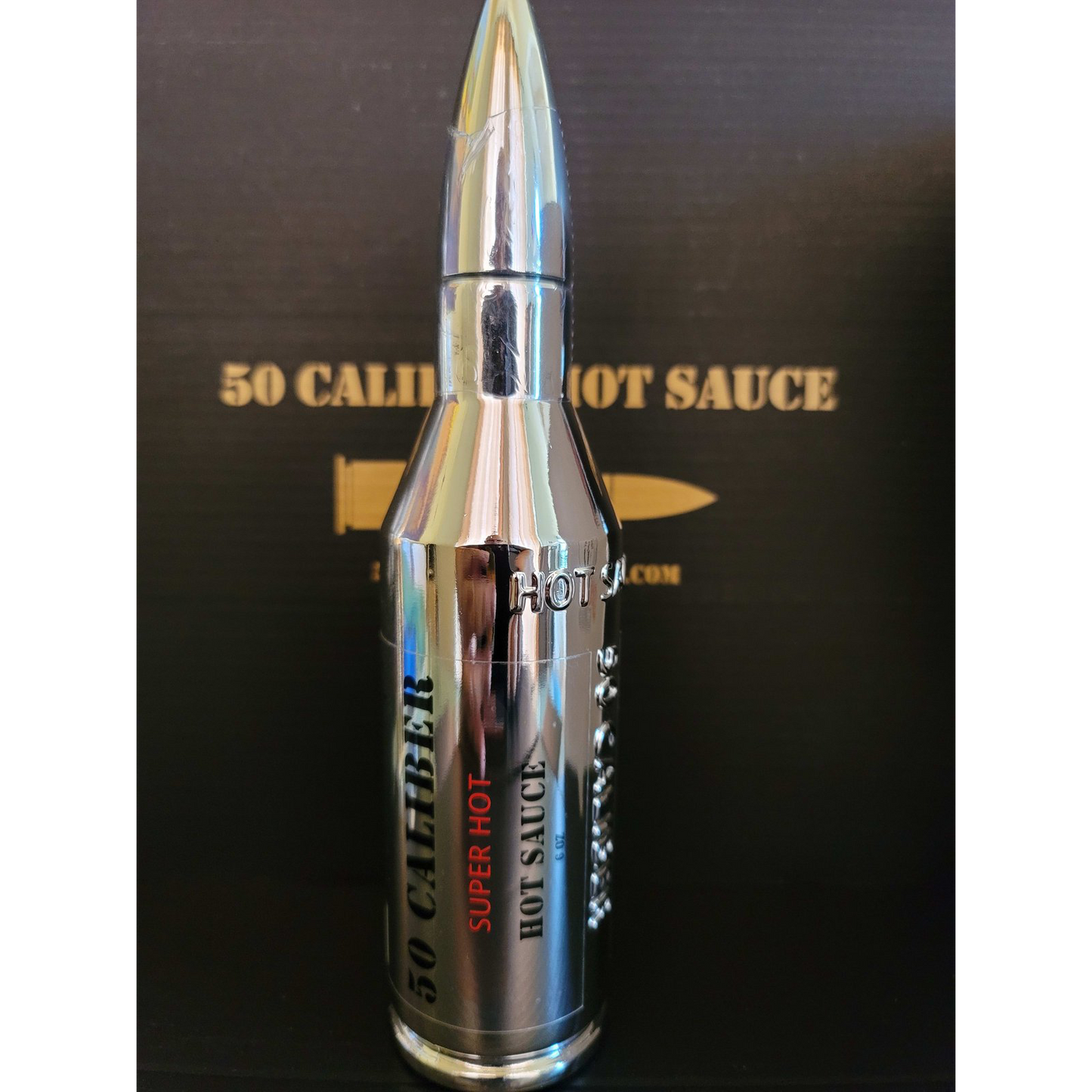 50 Caliber Hot Sauce 1st Silver Bullet Only 1 Bottle Available